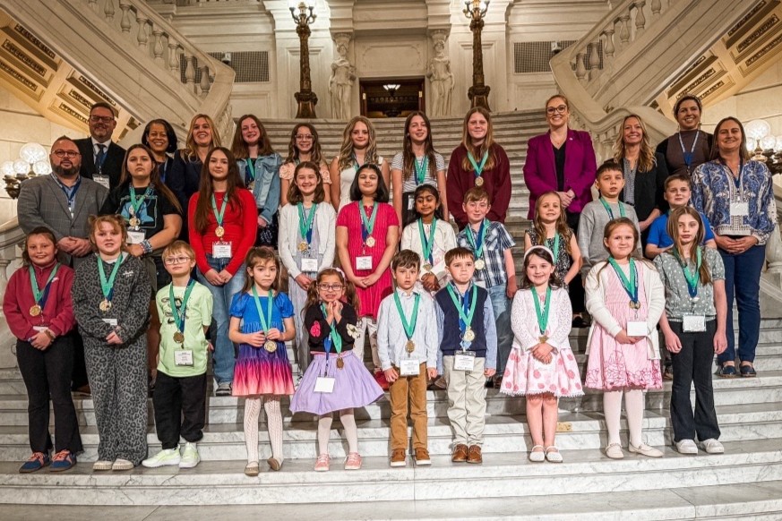 2026 Litter Hawk Youth Awards presentation ceremony at the PA State Capital.