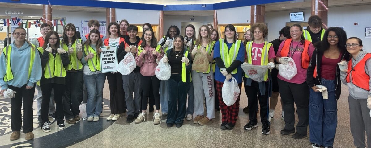 Young Ambassador Ryana organized a cleanup with the Dallastown Area High School.