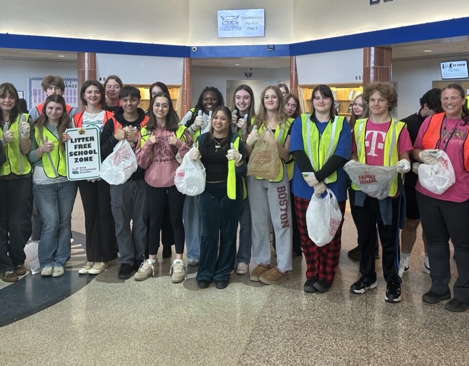Young Ambassador Ryana organized a cleanup with the Dallastown Area High School.