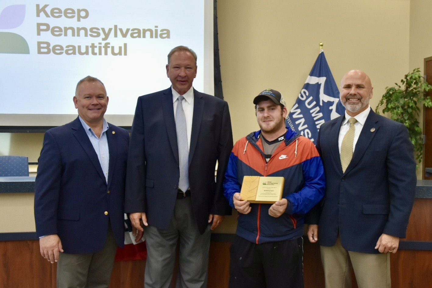 The Community Pride Award was presented to Anthony Sorci in Erie, PA