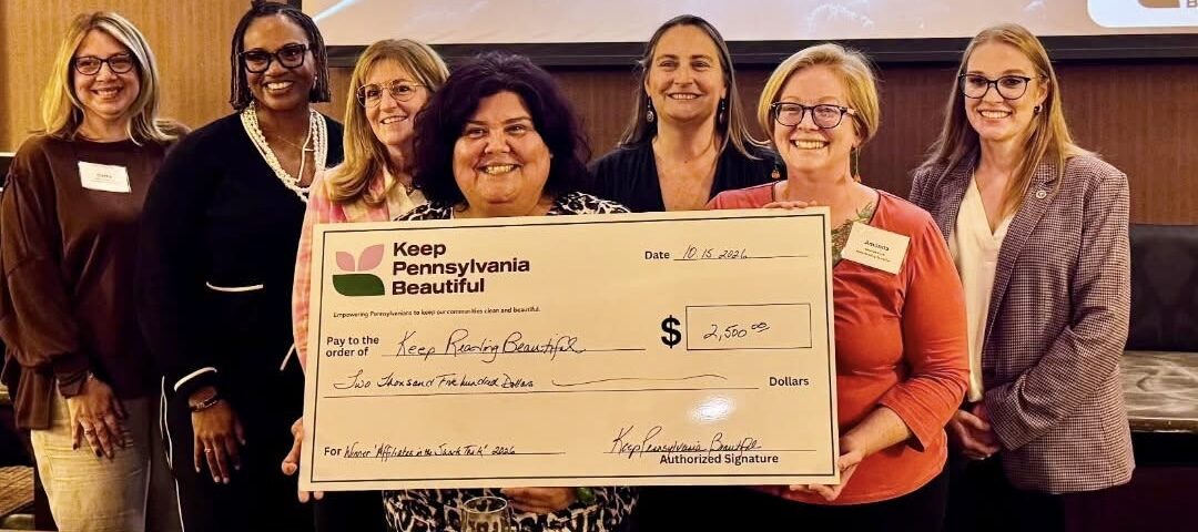 Keep Reading Beautiful receives the Investment Award during the Shark Tank competition at the 2026 Keep Pennsylvania Beautiful Conference.
